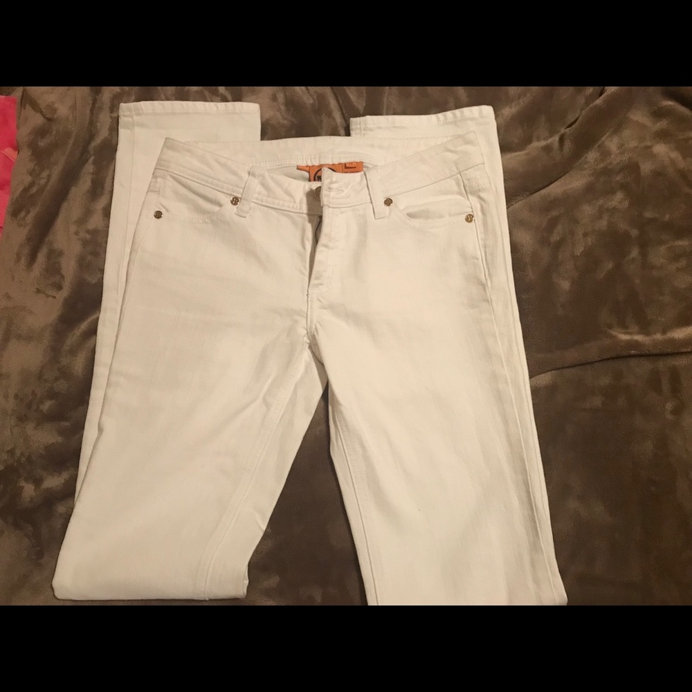 Tory Burch EUC white skinny jeans